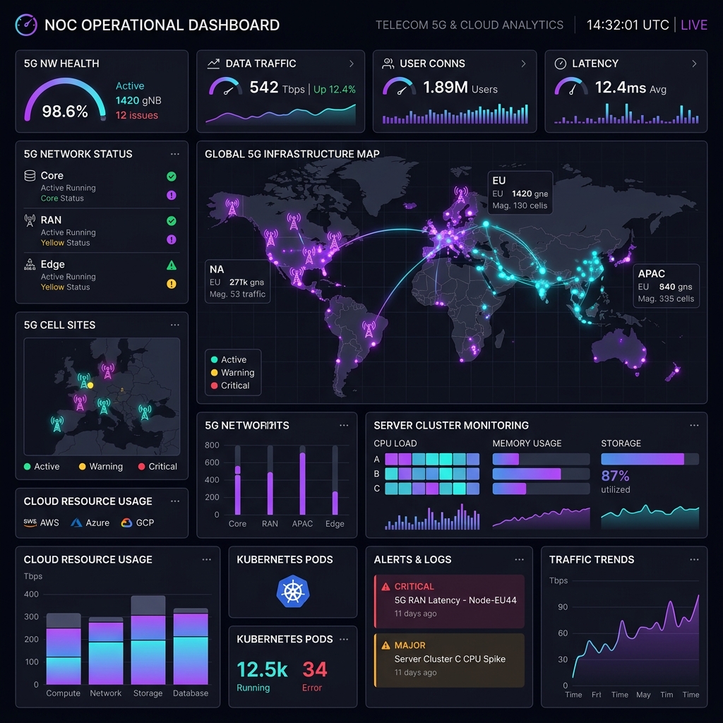 Network intelligence and SDN software dashboard