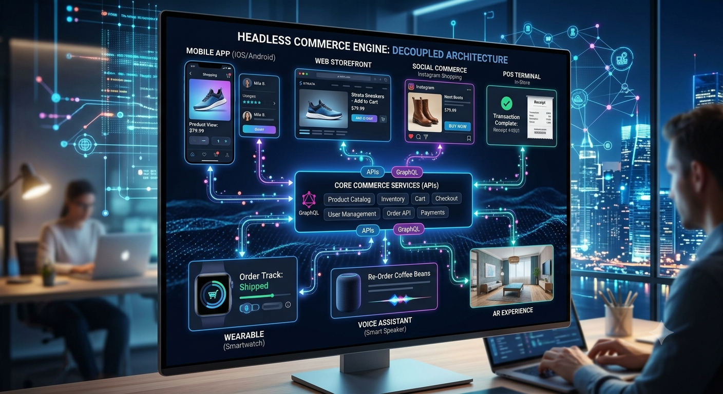 Unified omnichannel retail platform dashboard
